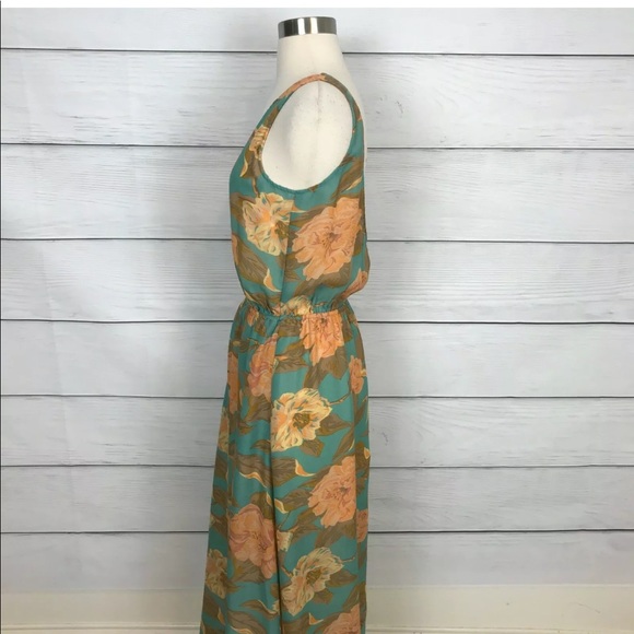Breezy Sexy Show Me Your MuMu Green Floral Sz M - Picture 4 of 8